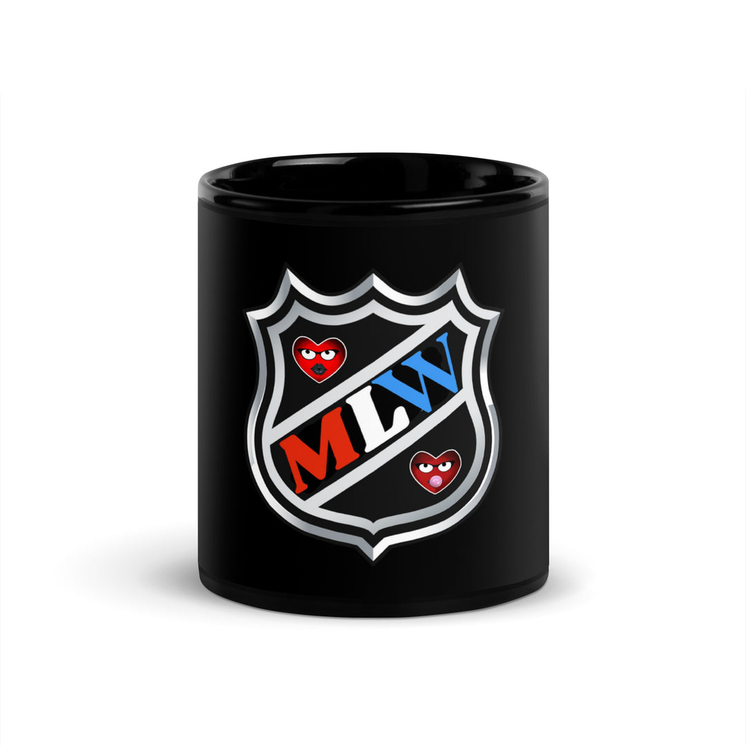 MLW Hockey Black Glossy Mug